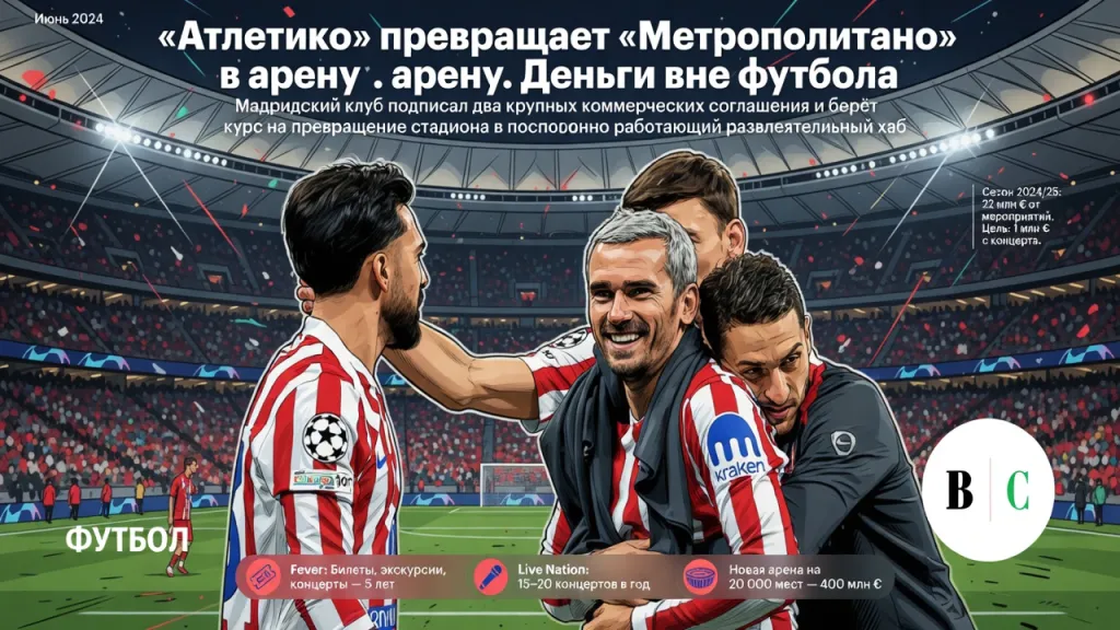 «Атлетико» превращает «Метрополитано» в арену. Деньги вне футбола